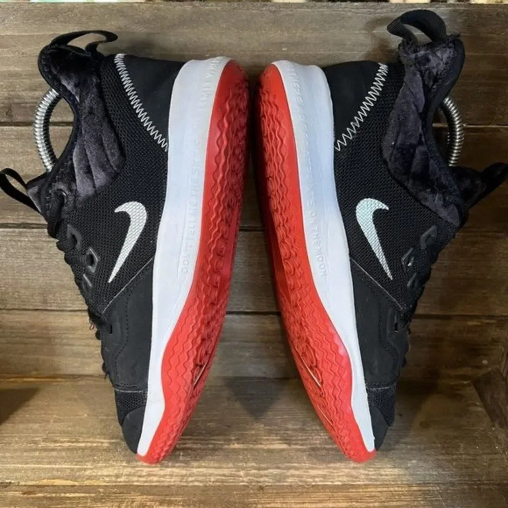 Childrens Big Kids Nike PG 3 Velour Bred Athletic‎ Basketball Shoes Size 5.5 Y